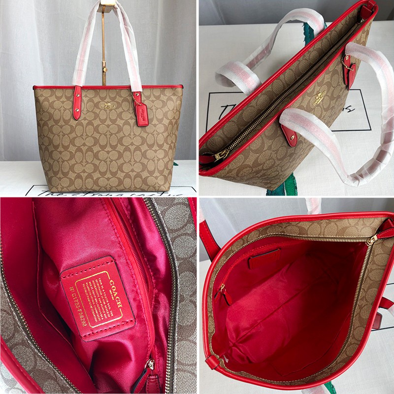 COACH chính hãng / túi xách nữ F58292 / túi mua sắm dung tích lớn