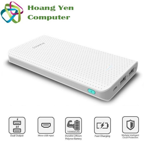 Sạc Dự Phòng Romoss Sense 10 10000mah Lõi Polymer Siêu Bền - BH 1 năm