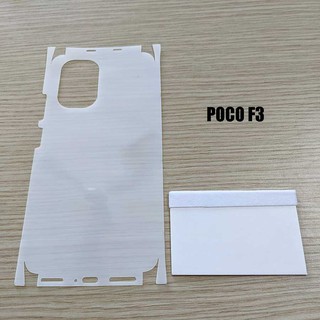 Miếng film dán PPF loại xịn phủ full lưng viền Poco F3