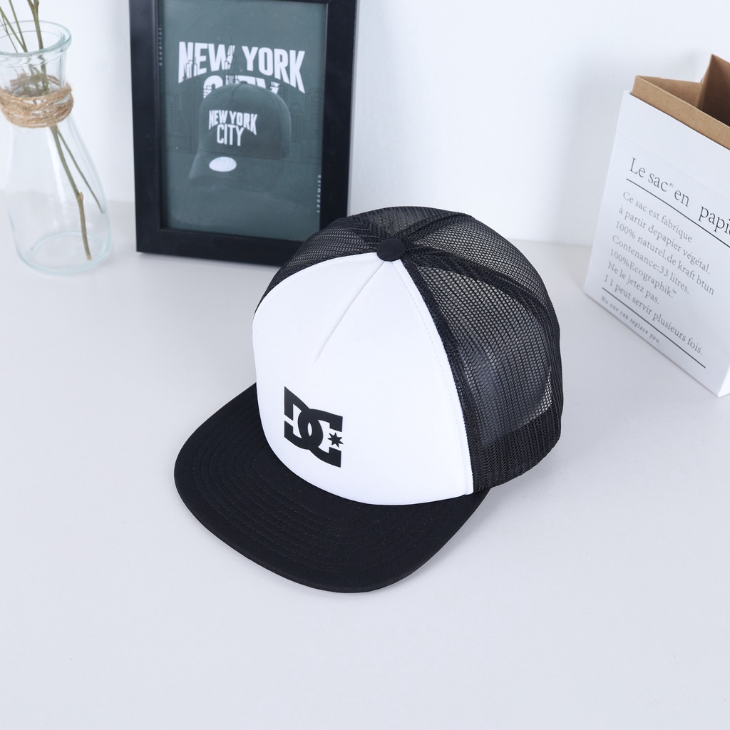 Mũ nón Snapback lưới form đứng DC Star đơn giản năng động nhiều màu VNXK