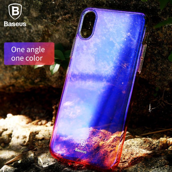 Ốp lưng Iphone X cứng trong Glaze hãng Baseus