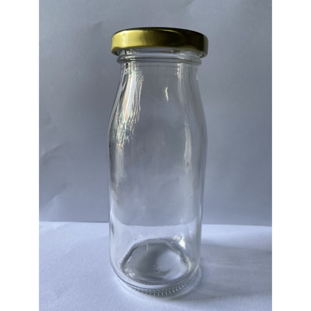 Combo 10 chai thủy tinh 200ml, nắp thiết màu vàng hoặc đen (giá sỉ) | BigBuy360 - bigbuy360.vn