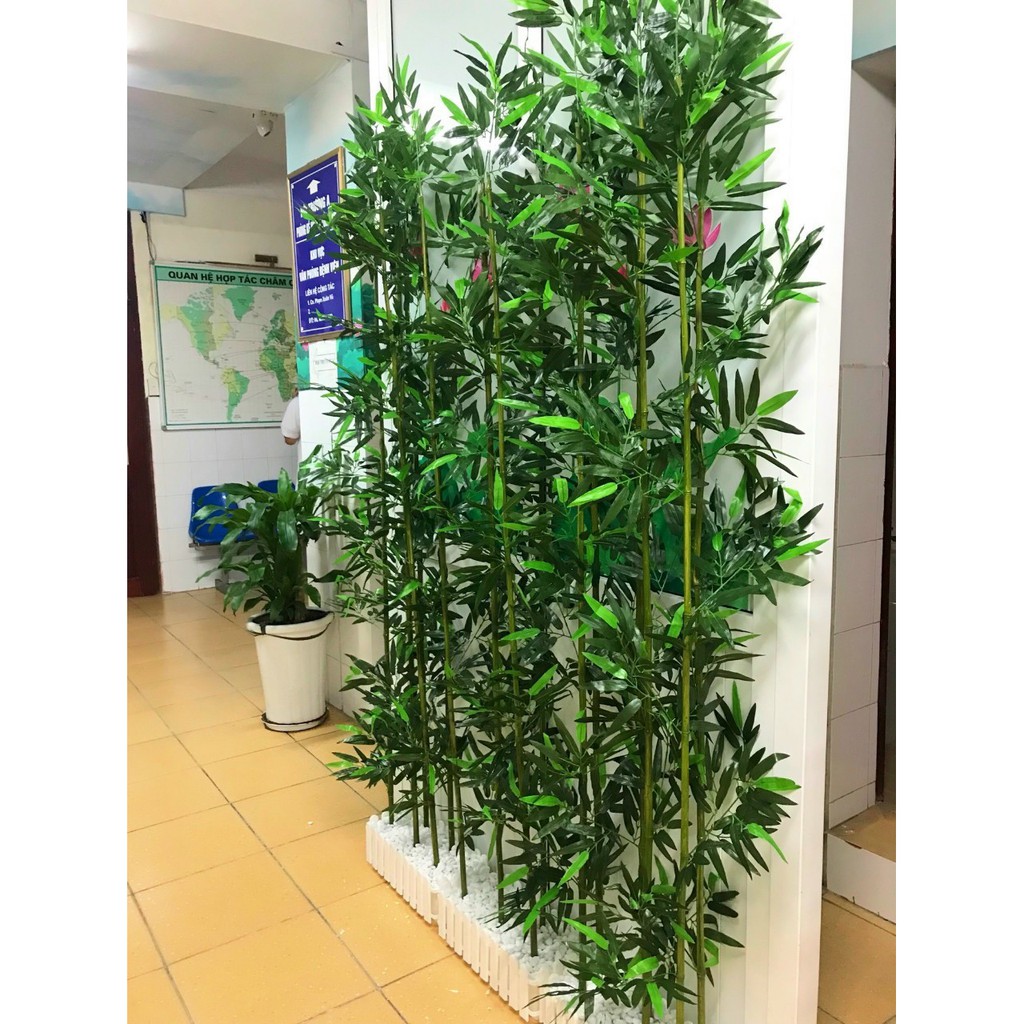 Cây Trúc giả nhiều lá, cao 1.5M- 2M trang trí nhà cửa, sân vườn