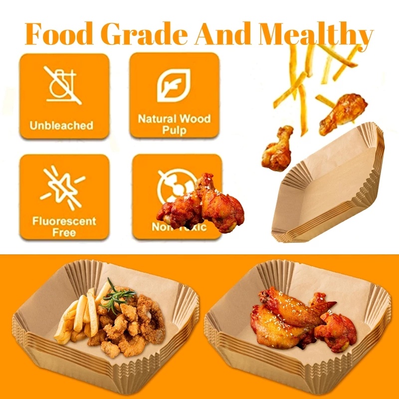 Set 50/100 Tờ Giấy Lót Nướng Bánh Chống Dính Thấm Dầu Sử Dụng Một Lần Tiện Lợi