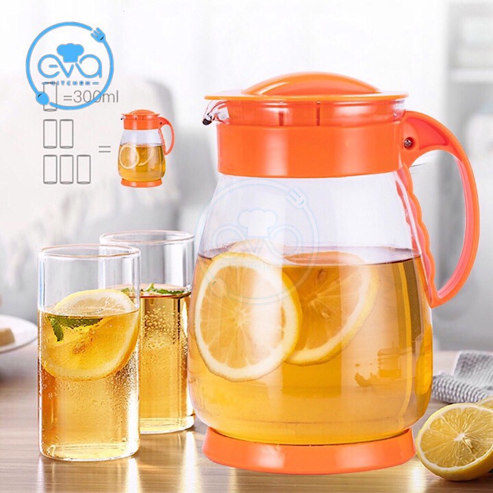 Bình Thuỷ Tinh Rót Nước 1.5 Lít Chịu Nhiệt Cao