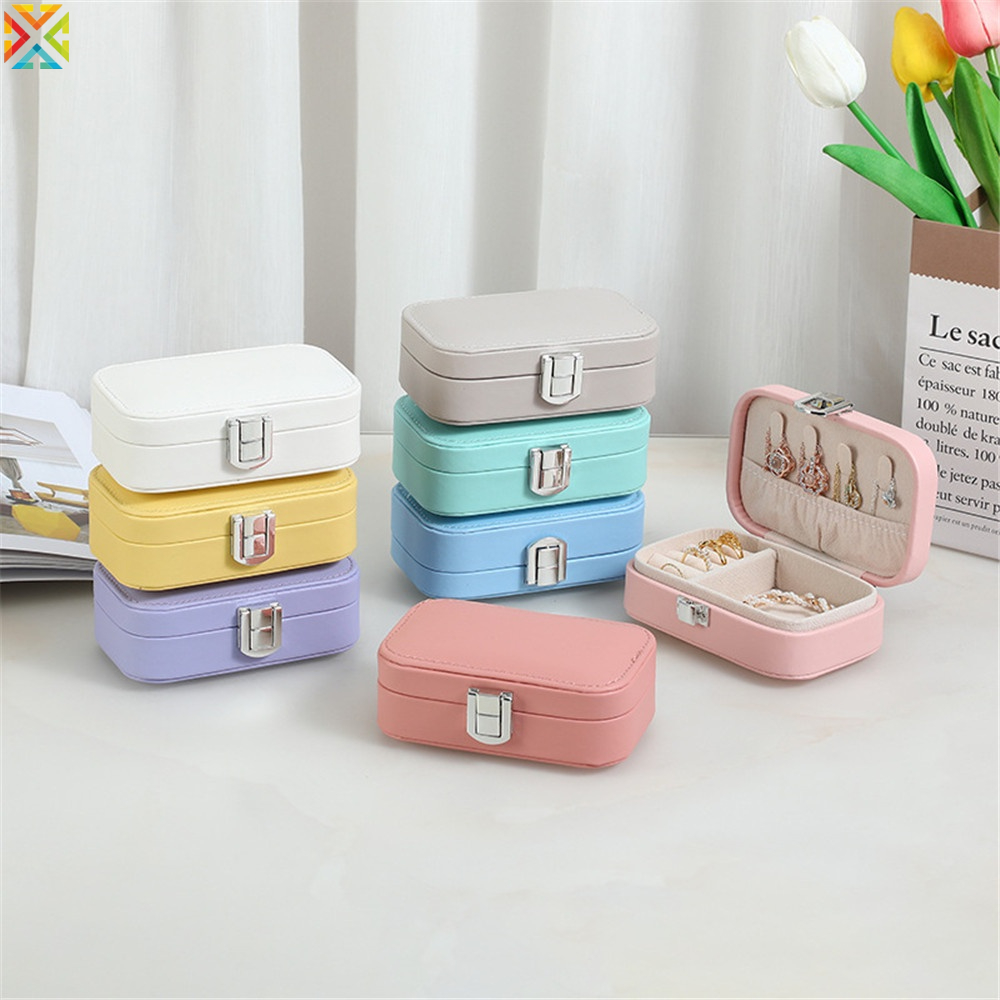 Hộp Đựng Trang Sức Bằng Da PU Phong Cách Mới