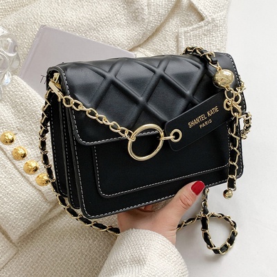 Túi đeo chéo nữ đẹp túi đeo vai nữ đi chơi họa tiết kim cương dây xích sang trọng QH0013