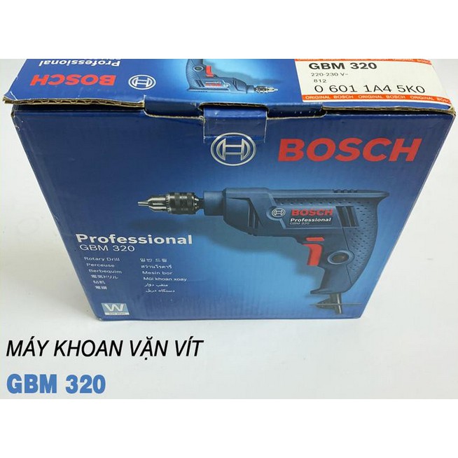 Máy Khoan Bắn Vít Chính Hãng Bosch GBM 320 (6,5 LY) – Chuyên Thạch Cao - Bắn Vít