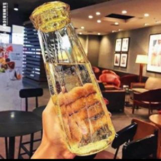 Bình thủy tinh kim cương màu cao cấp 430ml