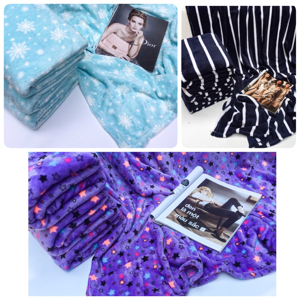 Chăn Lông Cừu Thái cho Văn Phòng 1m2-1m8 Nhiều Mẫu