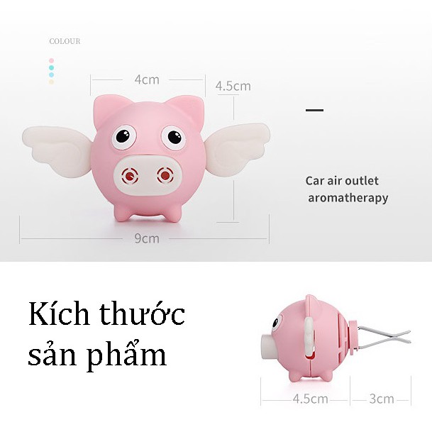 Heo con SÁP THƠM vẫy cánh cài cửa gió đáng yêuTặng emoji lò xo khi mua cả bộ 4 chú