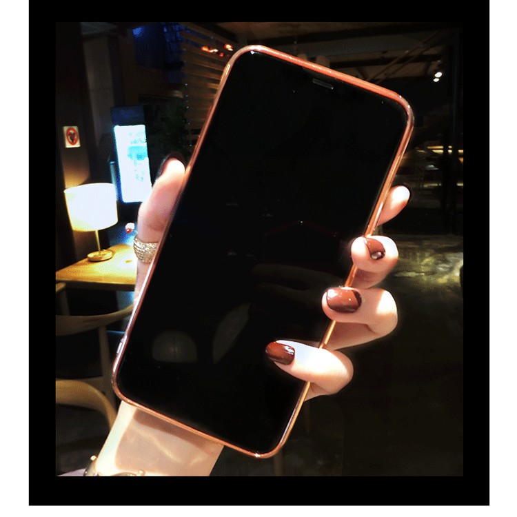 Ốp điện thoại trong suốt siêu mỏng đính đá nhân tạo lấp lánh cho Iphone Se 2020 11 Pro Max X Xr Xs Max 8 7 Plus Se2