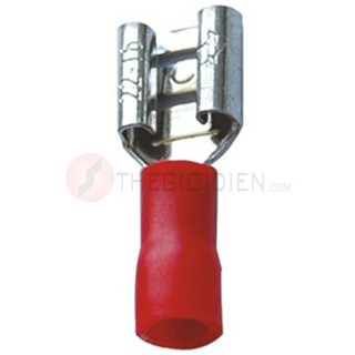Cos cắm cho dây 0.75~6 tiếp xúc chân 2,8 / 4,8 / 6,3 (cos ghim, kèn, loa) - bịch 100 cái