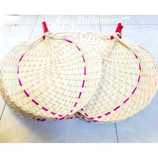 Quạt Nan Đan Lá Loại Dày Decor - Kích Thước Lá Quạt Lớn 31-35cm