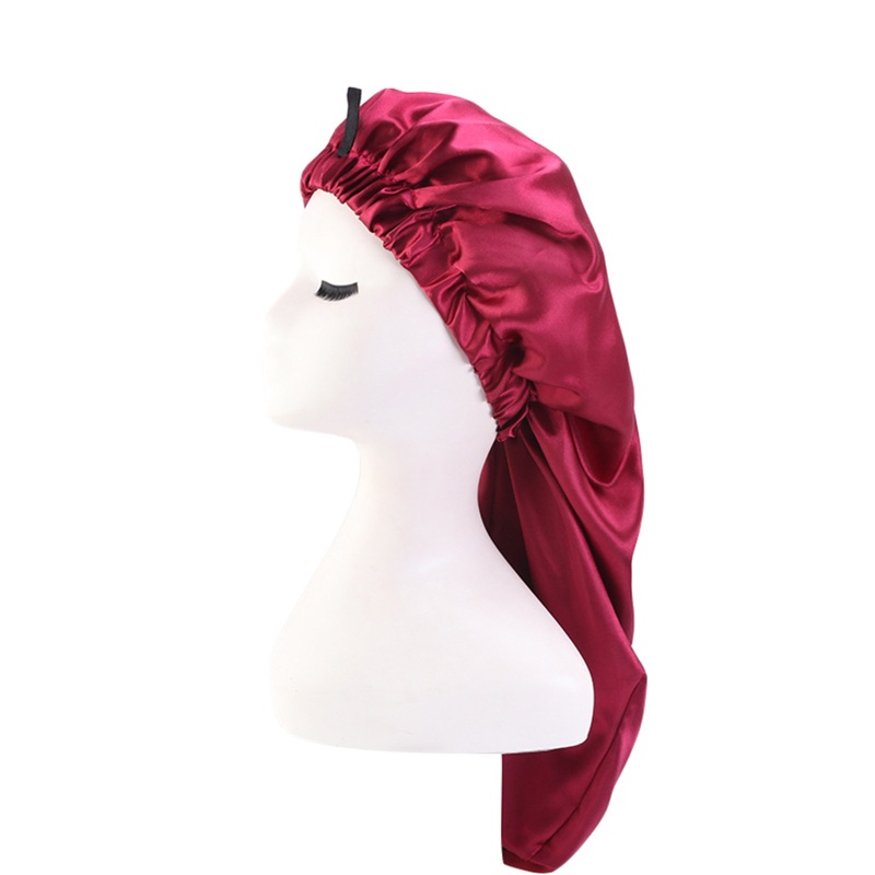 Mũ Turban Vải Satin Màu Sắc Ngọt Ngào Có Nút Điều Chỉnh Được Cho Chemo H