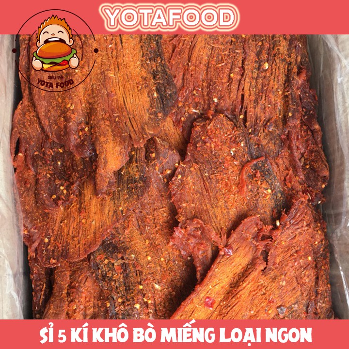 Sỉ 5 kí Khô bò miếng thật ( bò 100 % ) | Yotafood | BigBuy360 - bigbuy360.vn