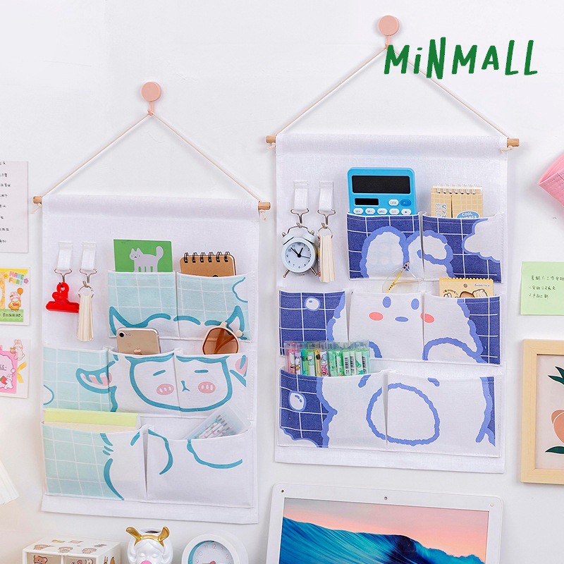 Túi Vải Treo Tường 7 Ngăn Đựng Đồ Đa Năng #C760 (Thú)