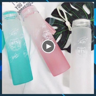 💥 XÃ KHO💥 Bình nước thủy tinh cho fan BTS 350ml