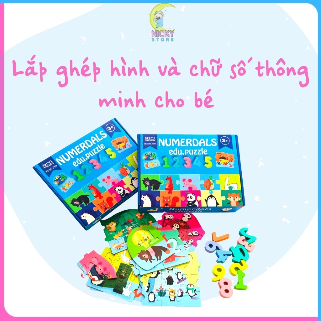 Lắp Ghép Cho Bé Dạng Hình Ảnh Và Chữ Số Thông Minh Numer Kích Thích Tư Duy Sáng Tạo Và Logic