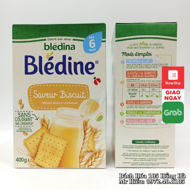 [T12/2021] Bột pha sữa Bledina Pháp các vị