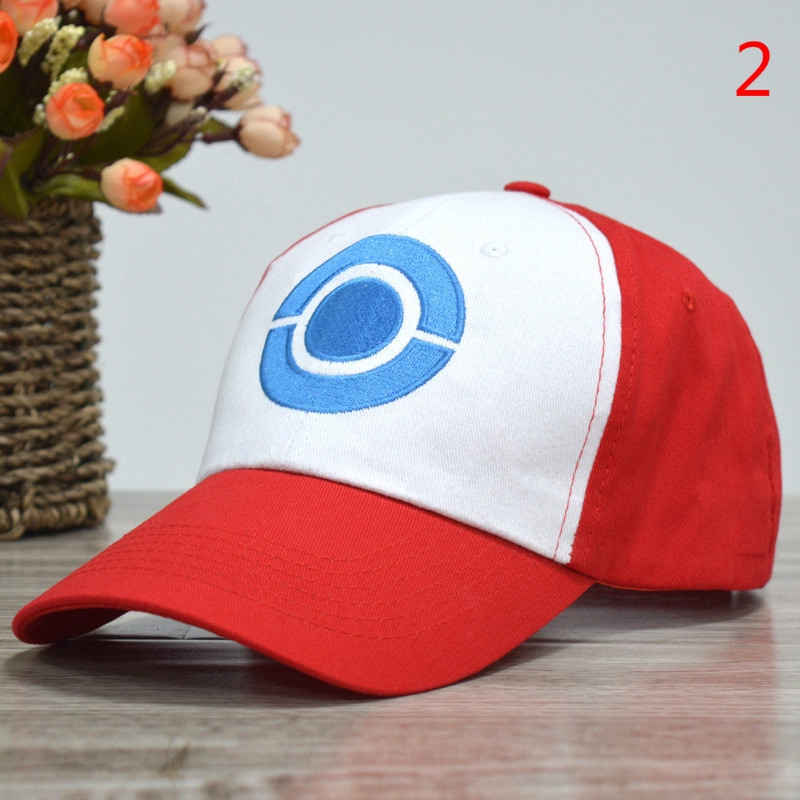 Pokémon Thêu Đội Huấn luyện viên Mũ cho Anime Cosplay Trang phục Trucker Mũ lưỡi trai