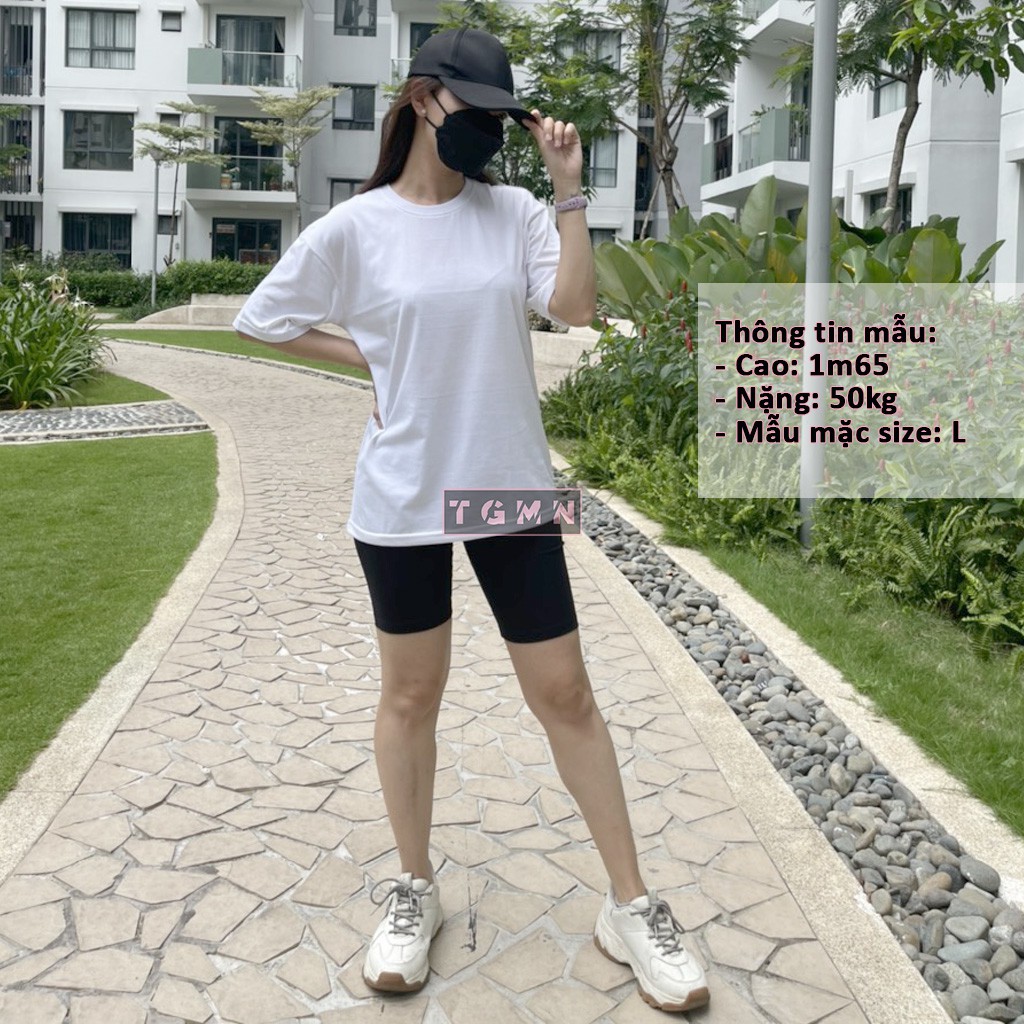 [Ảnh Thật] Áo Thun Trơn Nam Nữ Form Unisex Cổ Tròn của TGMN