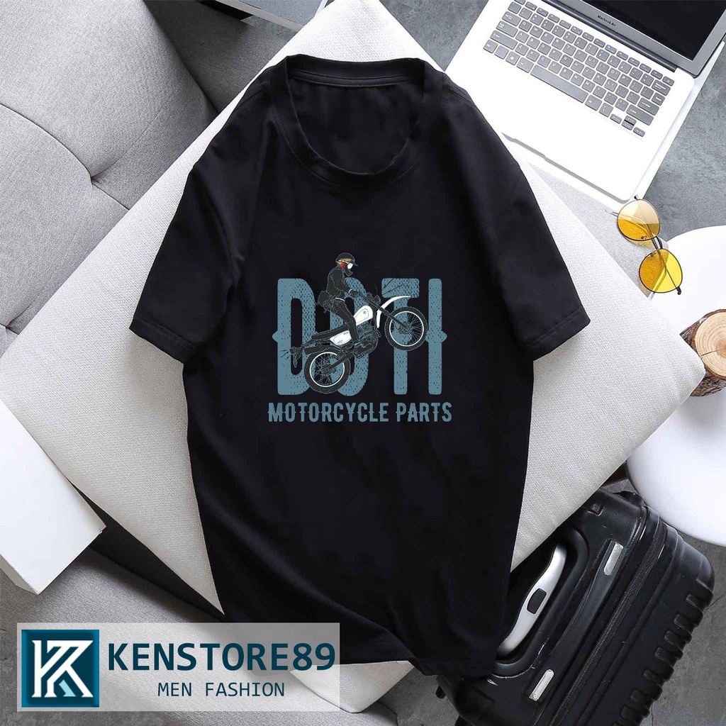 Áo Thun Unisex Nam Nữ Cổ Tròn MOTORCYLE PARTS Trẻ Trung Cotton 100% KENSTORE89 ATK014