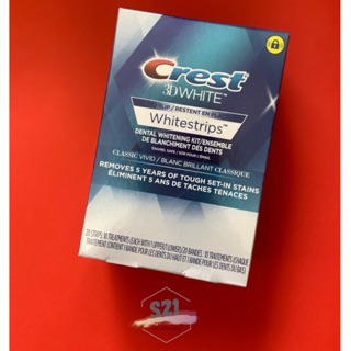 [Bil1 hộp lộ trình 10 ngày-20 miếng dán trắng răng Crest 3D White