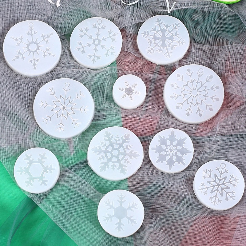 Sa Khuôn Silicon Làm Bông Tuyết 3D Trang Trí