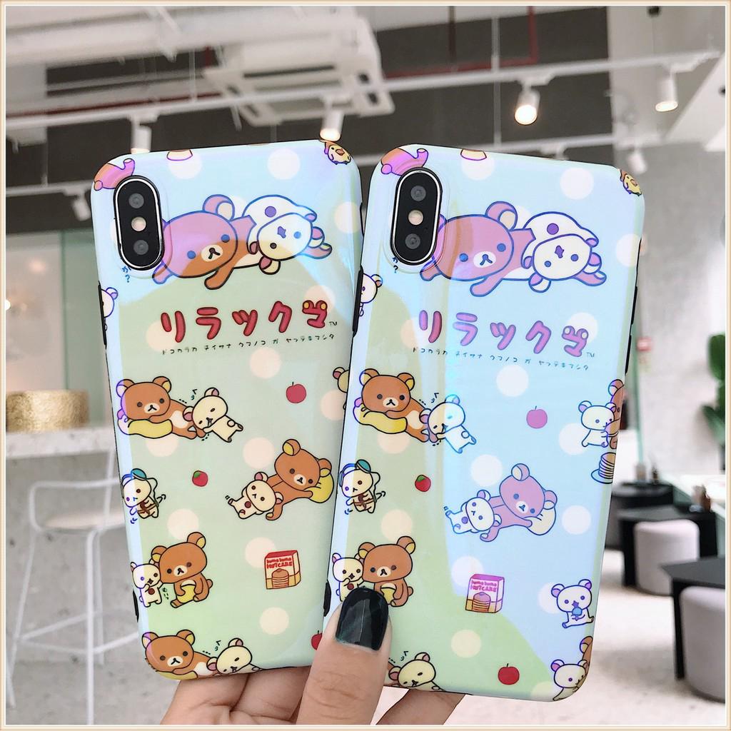 Brown bear iphone case 6 6s 7 plus 8 x xr xs max casing soft silicone cover