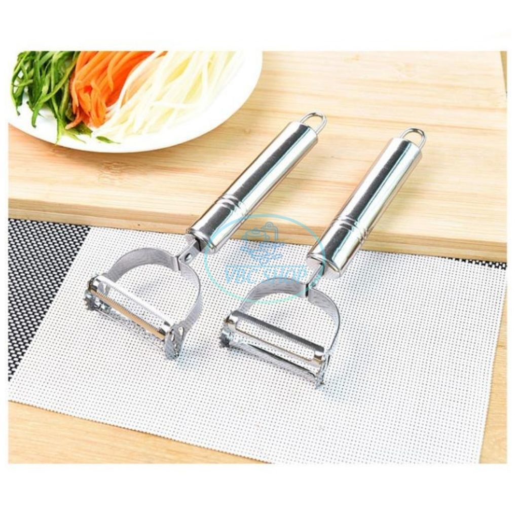 Bộ Dụng Cụ Nạo Củ Quả Bằng Thép Inox Chất Liệu Cao Cấp Không Gỉ, Dụng Cụ Gọt Bào Củ Quả Đa Năng Tiện Dụng