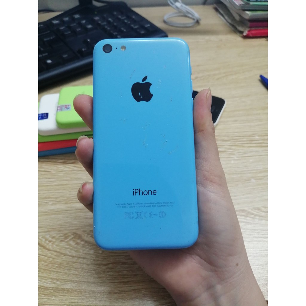 Điện Thoại iPhone 5C Ảnh Thật. Tặng Ốp + Cáp Sạc Khi Mua Máy,Phiên Bản QUỐC TẾ, Full Chức Năng