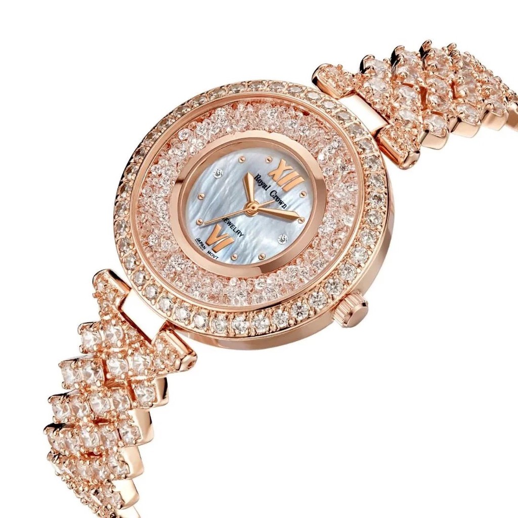 Đồng Hồ Nữ Chính Hãng Royal Crown 2606 Jewerry Rose Gold