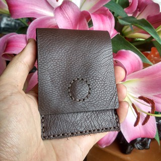 Ví sen mỏng - Ví mini nam DA BÒ - Ví Handmade