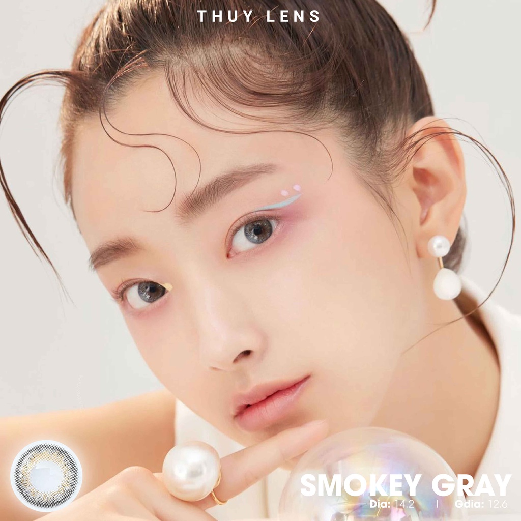 Lens Cận Xám Khói Từ 0-8 Độ Smokey Gray THÚY LENS