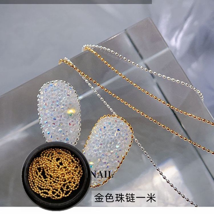 Phụ kiện trang trí móng - Dây xích bi