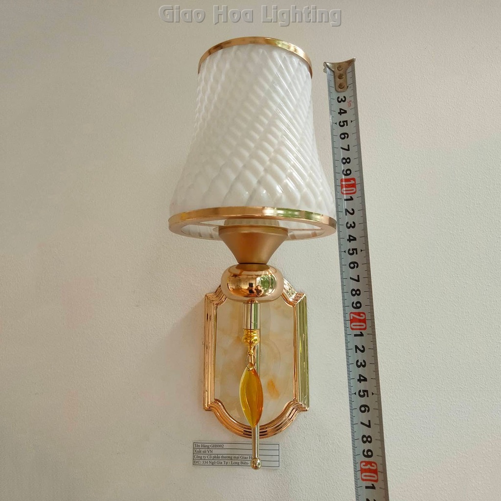 Đèn ngủ treo tường, trang trí gắn vách phòng khách - cầu thang, mạ vàng sang trọng hiện đại GH577