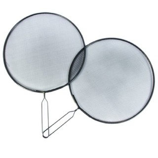 Bộ 2 nắp vung chống văng dầu mỡ cao cấp (Đen)