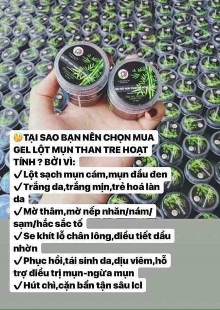 GEL LỘT MỤN THAN TRE HOẠT TÍNH LÊ THANH