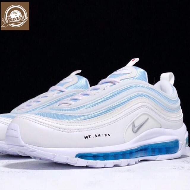 Xả XẢ KHO NEW- | Bán Chạy | Giầy thể thao, sneaker AIR MAX 97 Trắng đế xanh thời trang phong cách đi chơi KHO Xịn Nhẩt ✭