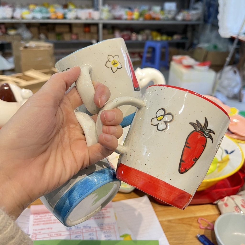 Cốc men tiêu dung tích 330ml cực kỳ đẹp