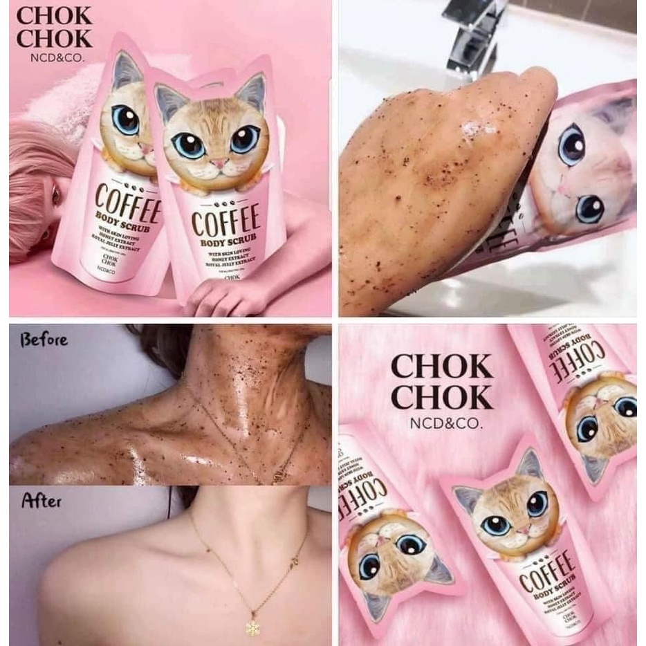 TẨY TẾ BÀO CHẾT CHOK CHOK COFFEE BODY SCRUB SỐ 1 CHÂU Á