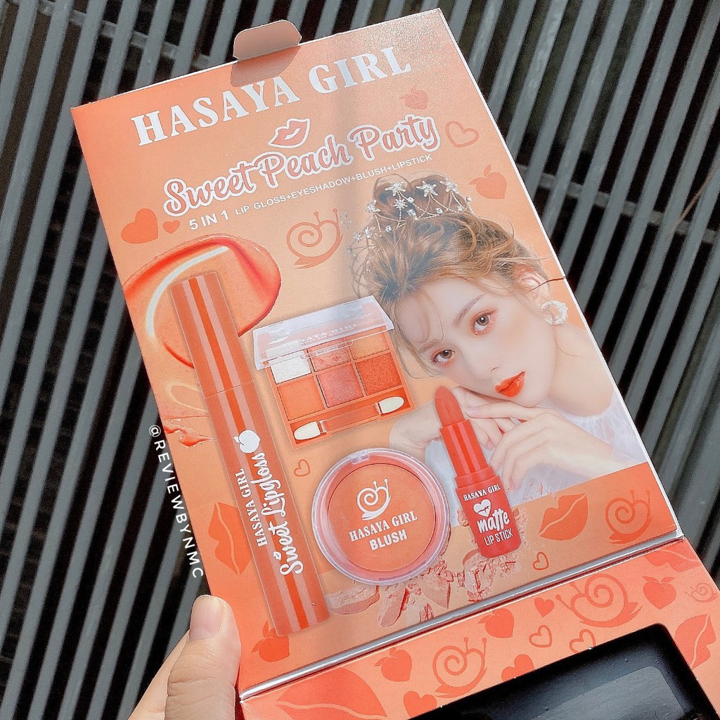 Set mỹ phẩm Hasaya Sweet Peach Party 5 in 1 | BigBuy360 - bigbuy360.vn