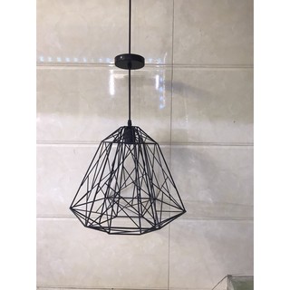 Đèn thả trần kim cương rối phi 33x40cm(có bóng led ST64)