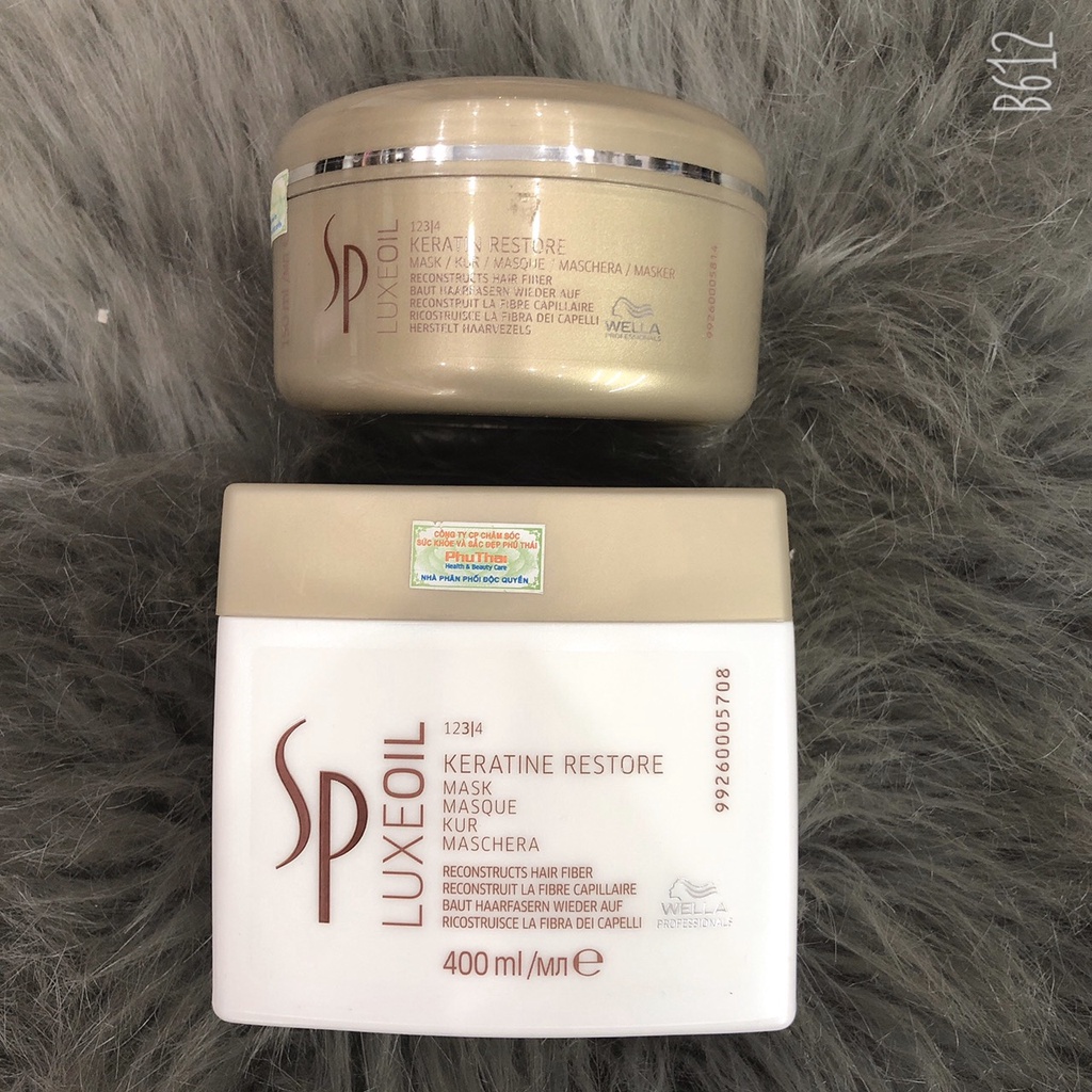 Hấp dầu bảo vệ và phục hồi cấu trúc tóc hư tổn SP WELLA KERATIN LUXE OIL