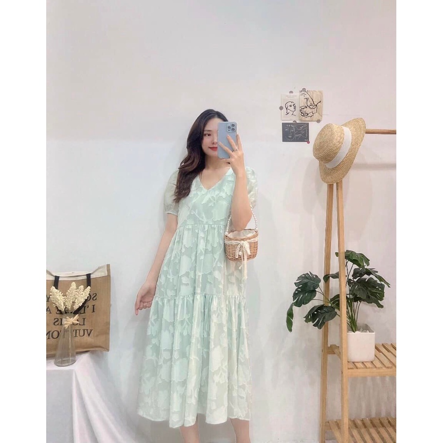 ĐẦM HOA BABYDOL DÁNG XÒE CỰC SANG TRỌNG-Hình shop chụp thật
