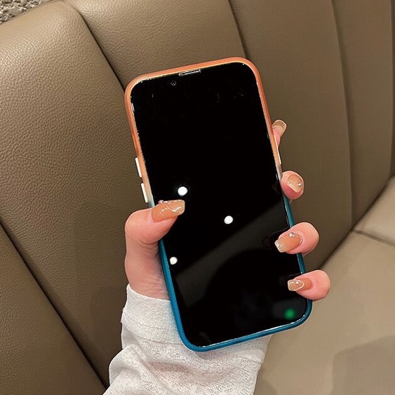 Ốp Điện Thoại TPU Acrylic Màu Gradient Chất Lượng Cao Cho iPhone 14 11 Pro Max 12 Pro Max 13 14 Pro Max