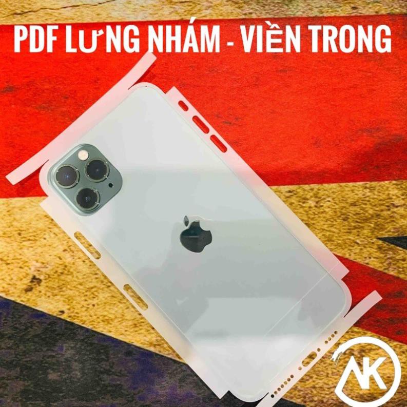 [Ppf/Pdf cao cấp] Ppf/Pdf lưng nhám viền bóng cao cấp dành cho iPhone 11pro/ 11promax/12/12pro/12promax