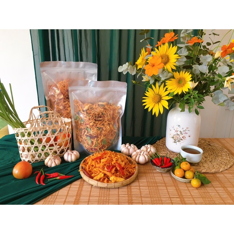 KHÔ GÀ LÁ CHANH - TÚI 500Gr (Ăn là ghiền) | BigBuy360 - bigbuy360.vn