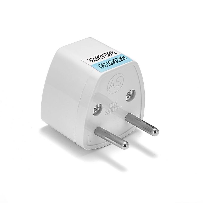 1 cái universal au uk us eu plug adapter us to eu converter black / white australian euro travel adapter ổ cắm điện